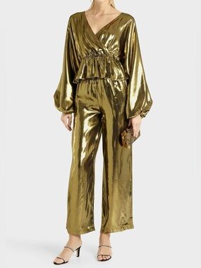 rhode gold silk blend set